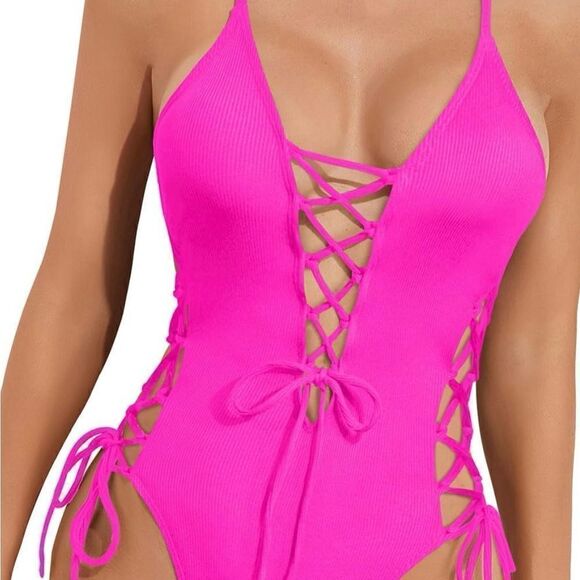 TEMPT ME Criss Cross Strappy Sexy NWT Size L - Picture 2 of 7